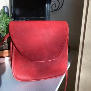 VINTAGE COACH LINDSAY 3030 REDLEATHER CROSSBODY BAG
